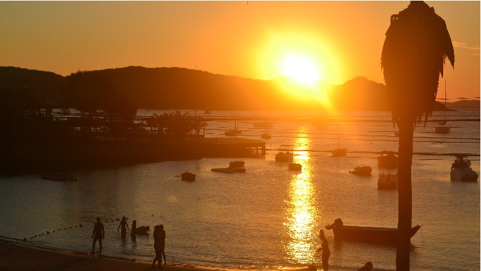 Atardecer Praia Ossos