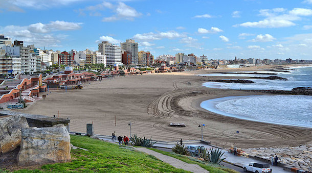 The beach in Mar del Plata