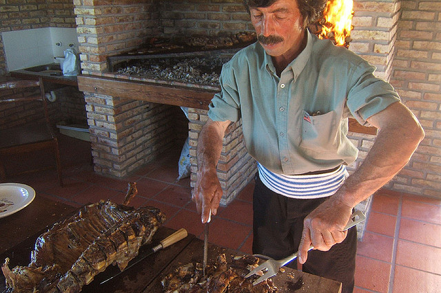 A gaucho-style asado