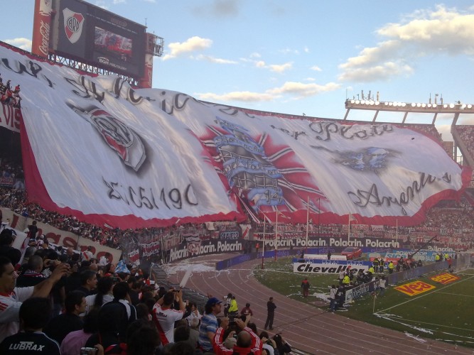 Celebrations at River's Estadio Monumental