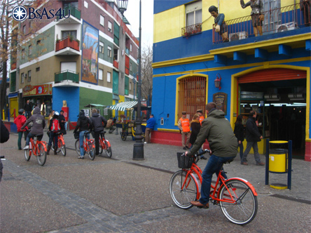 Bike tour in Caminito, La Boca.