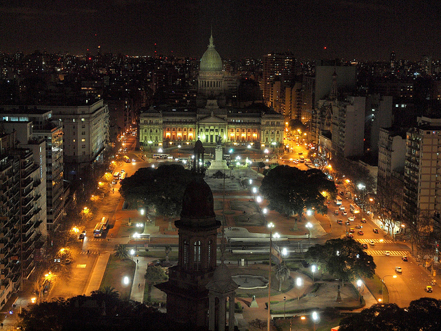 The spectacular view form the top of Palacio Barolo 