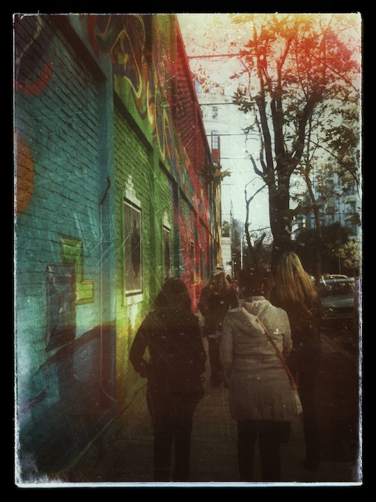 Playing with the iPhone's editing apps / Credit: Nicole Eberhard
