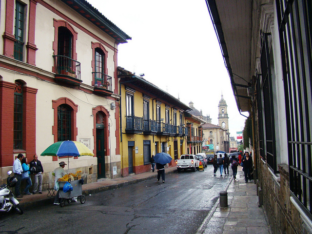 A stunning street in the city of Bogotá